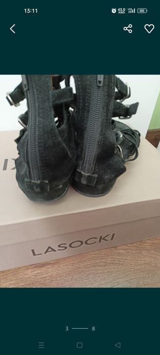 Sandały Vero moda skóra naturalna