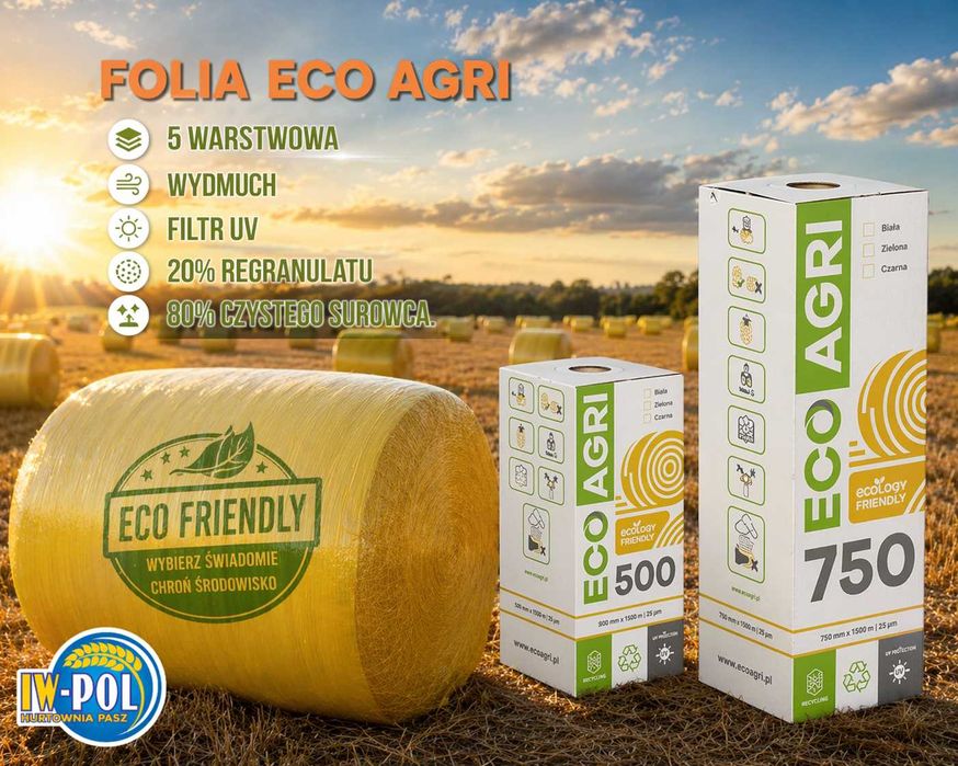Folia do sianokiszonki EcoAgri żółta 750 - cena Brutto -