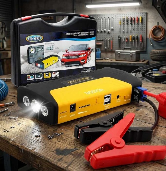 Пускозарядний пристрій для авто Jump Starter 50800 mAh Пусковое устройство автомобильное Бустер Power Bank Джамп стартер прикуриватель 12V