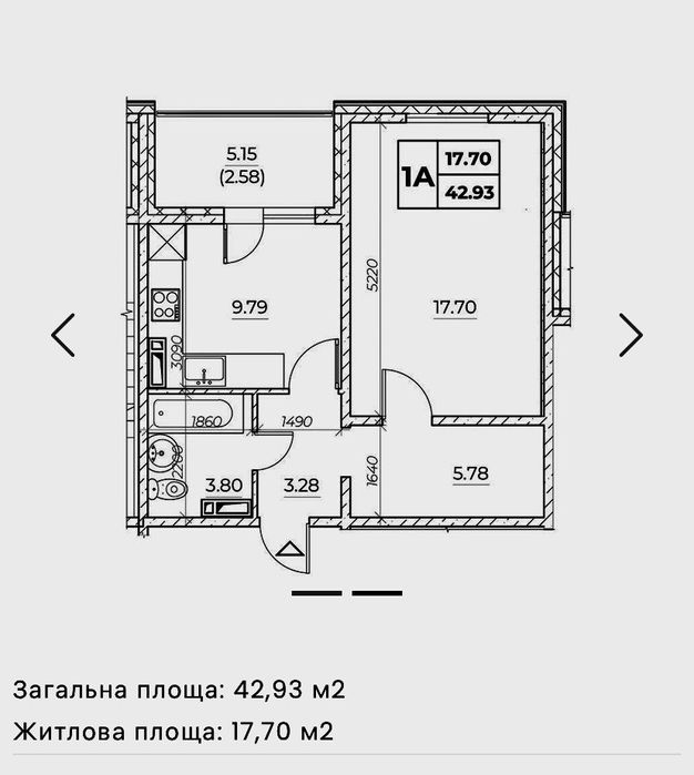 ЗДАНИЙ! 43м2 з ремонтом Навігатор коноплянська