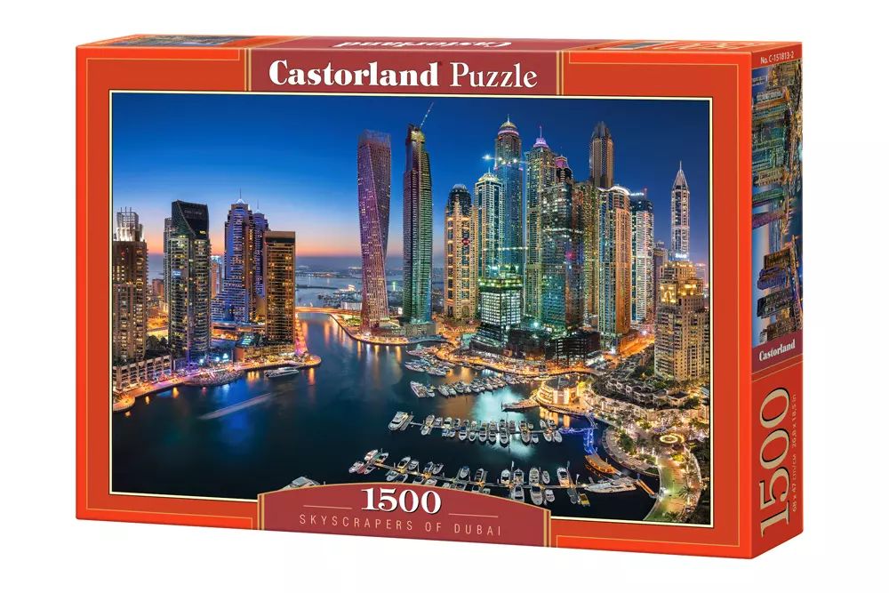 Puzzle 1500 elementów. Drapacze chmur z Dubaju. Castorland. Nowy Produkt