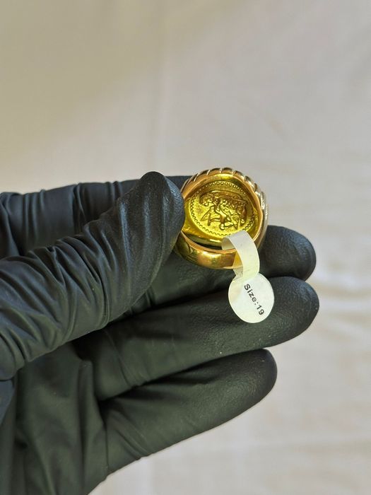 Anel Libra Aço Dourado