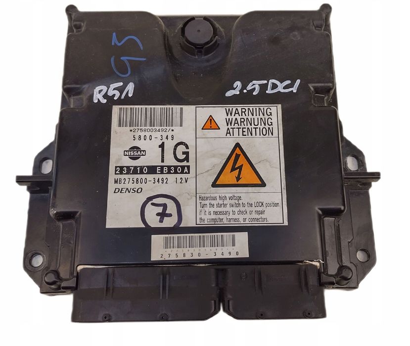 nissan pathfinder r51 05-10 2.5 dci komputer sterownik silnika 23710-eb30a