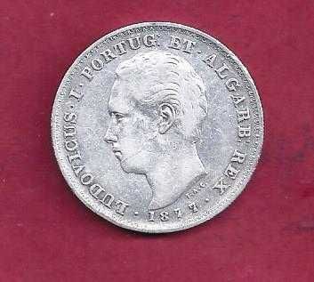 MONARQUIA   D. LUIS I  500  REIS    1877   PRATA