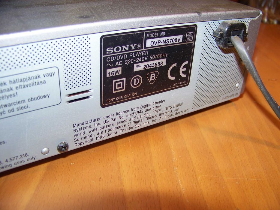 leitor de dvd SONY