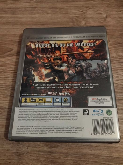 Gra PlayStation 3 RESIDENT EVIL 5 PS3 stan idealny