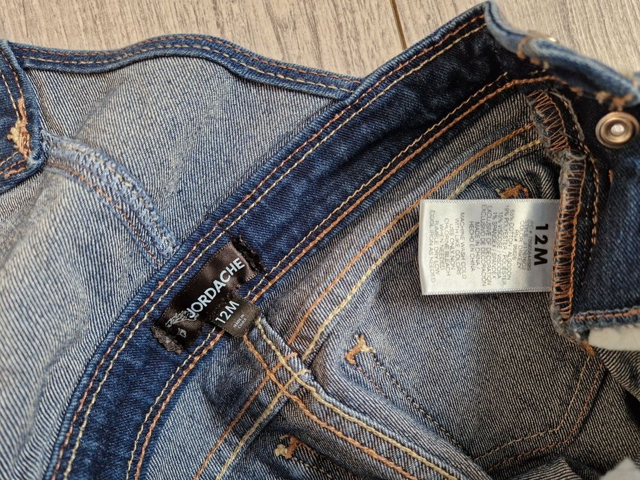 Spodnie z szelkami  ok 12 mcy