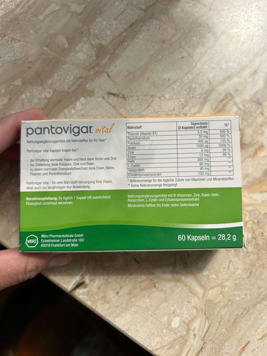 Pantovigar - kapsułki na wypadanie włosów