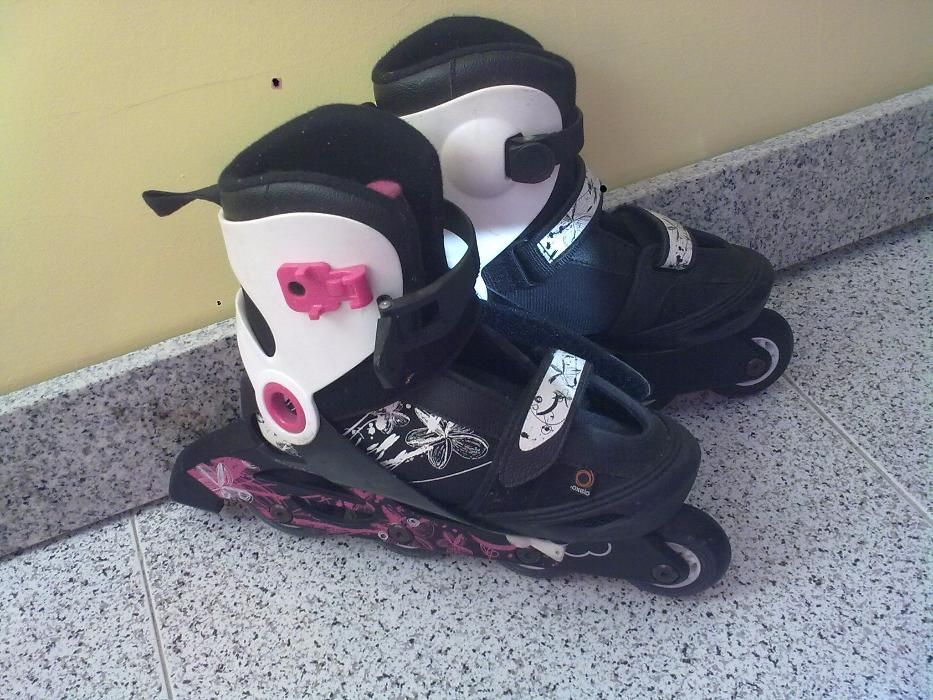patins em linha oxelo 34-36 + 2 proteccoes