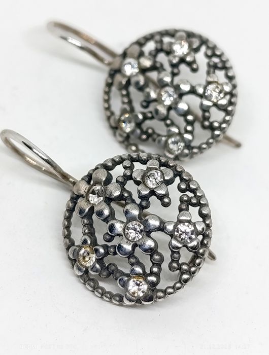 Kolczyki, srebro 925, cyrkonie