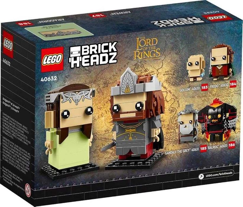Конструктор LEGO Brick Headz The Lord of the Rings 40630/40631/40632/40751