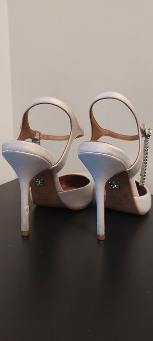 Buty ślubne, białe szpilki. Kazar, rozmiar 38
