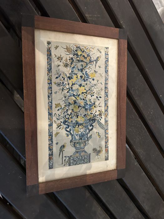 Quadro Vintage - Reprodução Painel de Azulejos Barroco