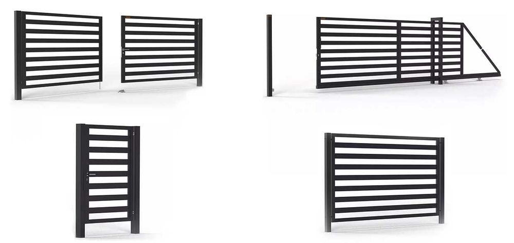 Brama Wjazdowa NA WYMIAR Furtka Rozwierna INCOGNITO BR.10- różne wzory