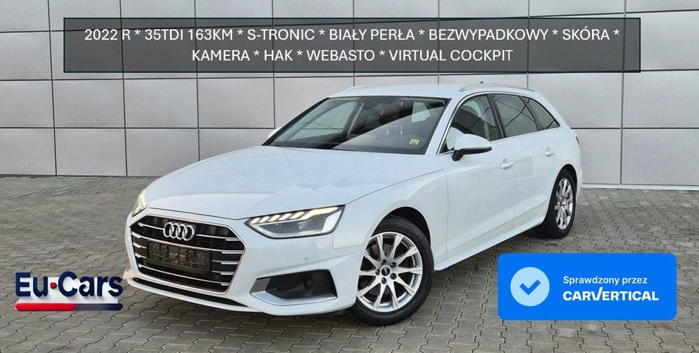 Audi A4 Avant 163KM S-tronic Virtual skóra kamera hak webasto