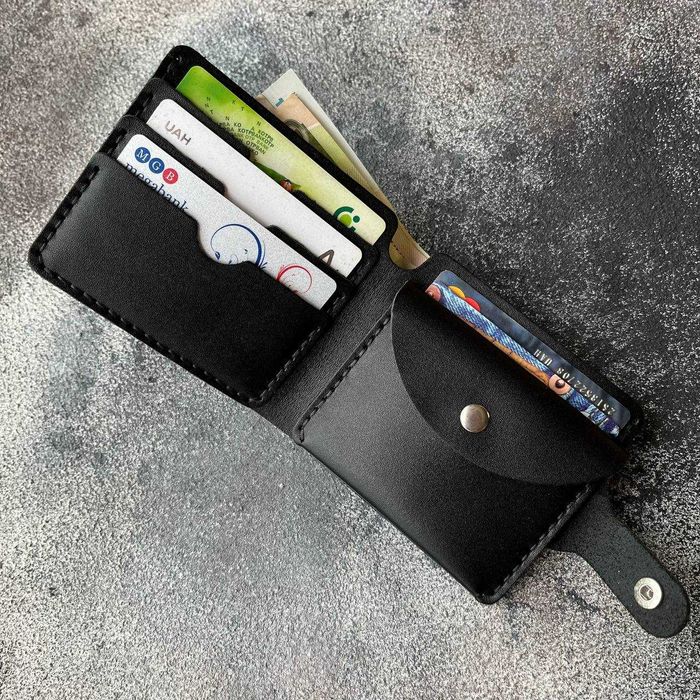 Мужской кожаный кошелек / Шкіряний гаманець / Ручная работа / Подарок