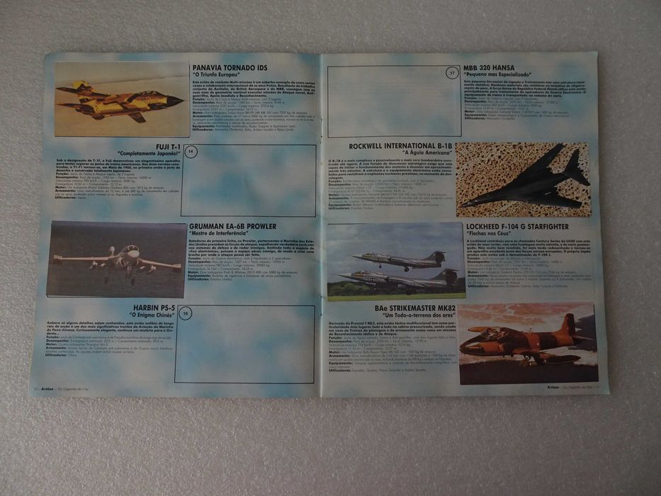 Caderneta de cromos Aviões - Os Gigantes do Céu (Tem 74 cromos)