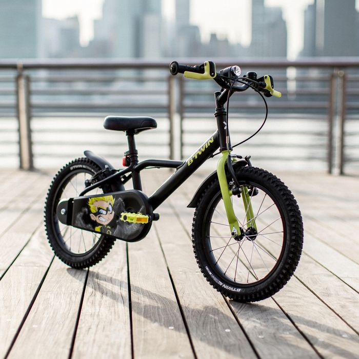 BICICLETA DE CRIANÇA 4-6 ANOS 500 DARK HERO 16 POLEGADAS