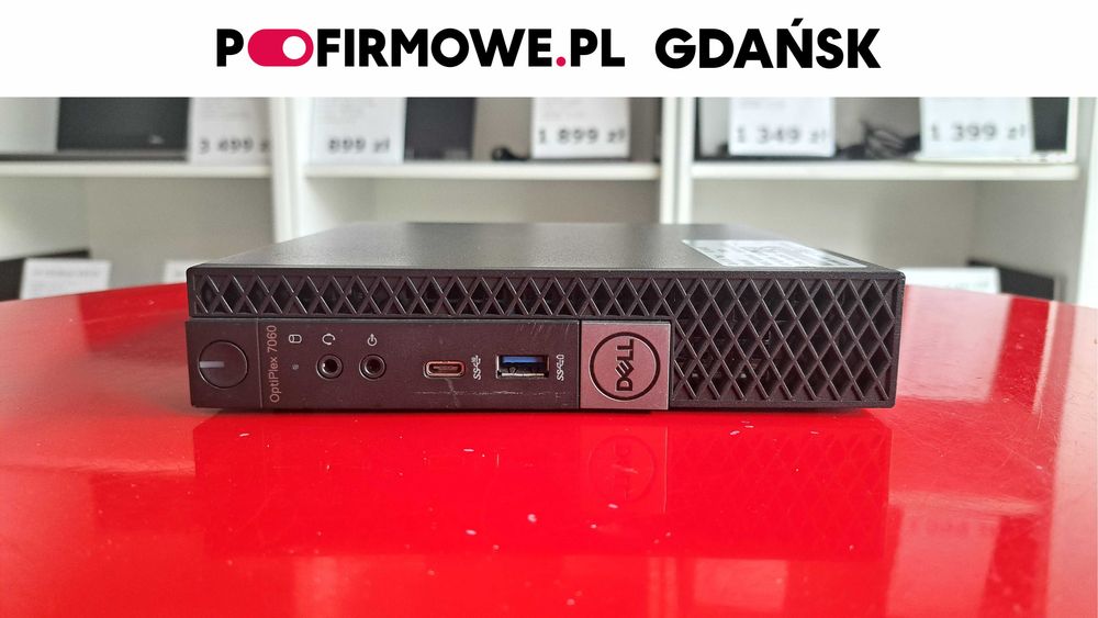 Mini PC Dell Optiplex 7060 USFF i5-8GEN 8GB/256SSD Win11 Komputer Poleasingowy Faktura Gwarancja