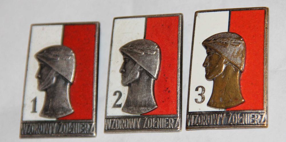 Komplet odznak Wzorowy żołnierz wz 1968