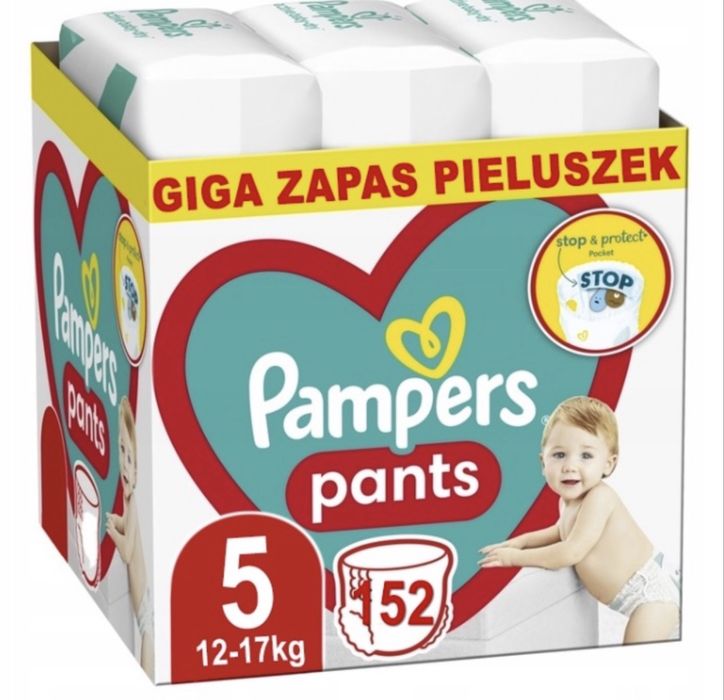 Pieluchomajtki PAMPERS Pants 5 Rozmiar dla dzieci 12-17kg 152szt Giga Paka