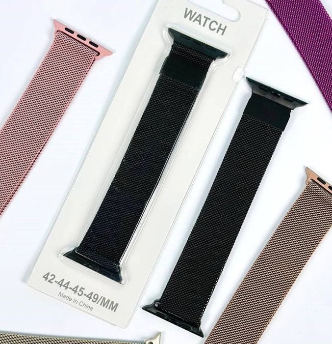 Ремінець Milanese Loop для Apple Watch металевий міланська петля