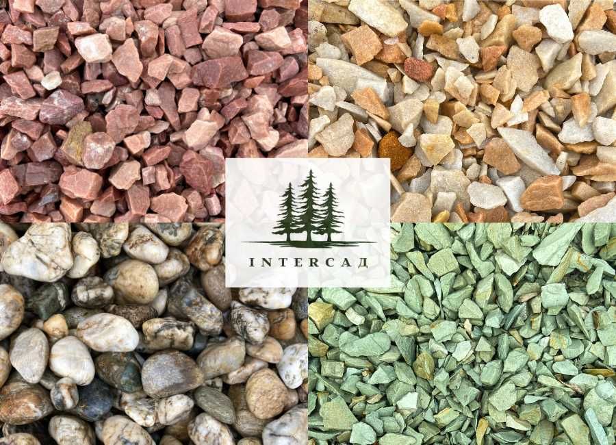 Галька мармурова біла ДОЛОМІТ 30/60мм, Камінь для ландшафту