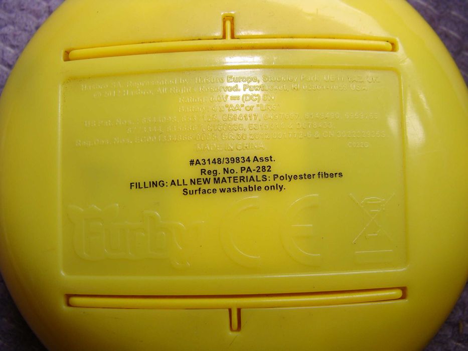 Furby Amarelo - para reaproveitamento