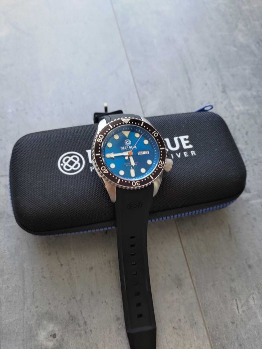Diver Deep Blue NH36 Seiko 300M szafir zawór helowy prezent na święta