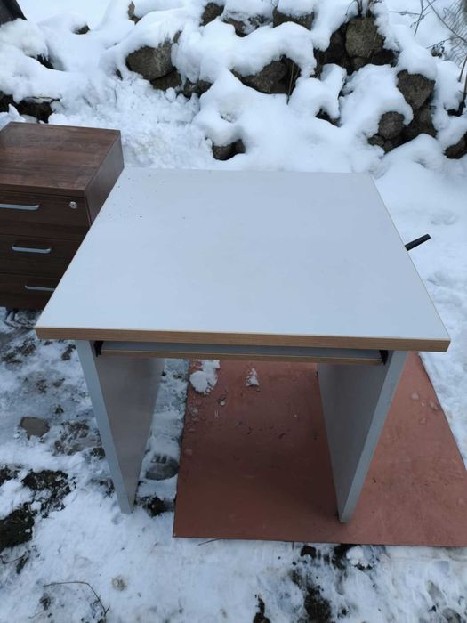 Duży Zestaw Mebli Biurowych: Biurko Narożne, Szafa 220cm + GRATIS