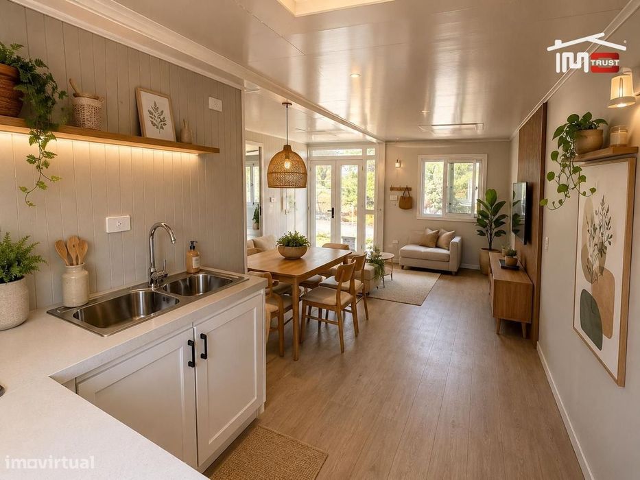 Casa de Contentor T2 em Terreno Urbano na Quinta Nova da Lobateira