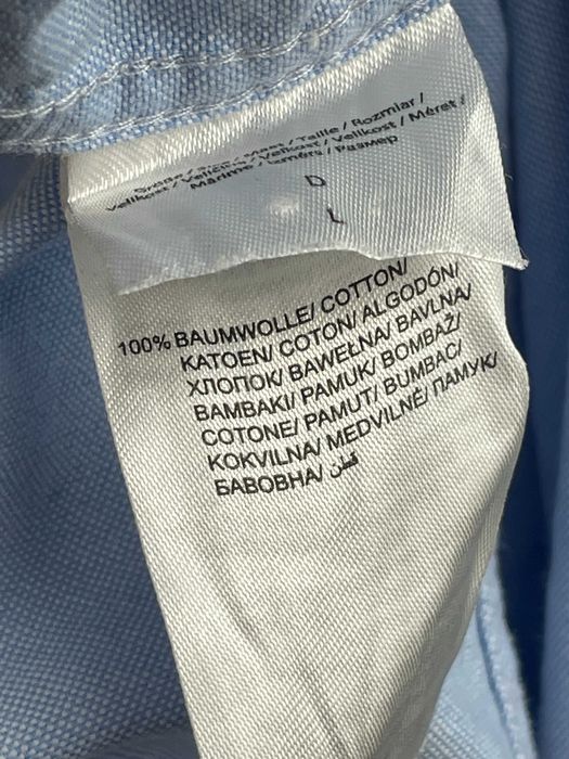 Niebieska koszula męska elegancka rozmiar L bawełniana 100% jasna