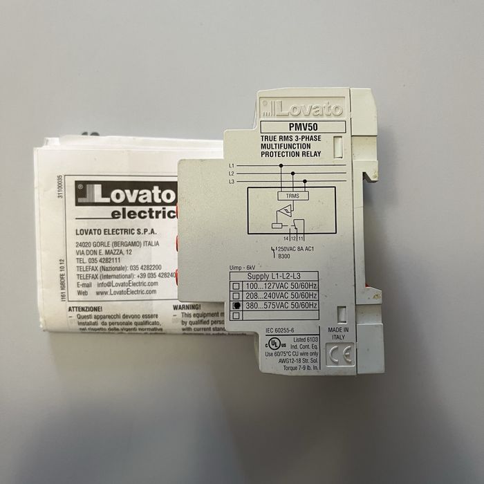 Реле контролю напруги PMV50A575 (3 фази, 380...575V AC , 1CO 8A)
