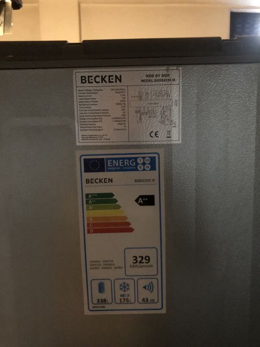 Frigorifico becken americano. Como novo.