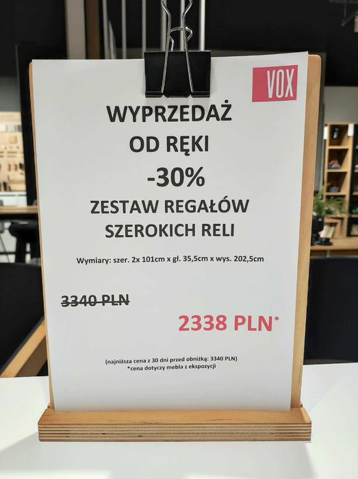 Zestaw regałów szerokich Reli by VOX