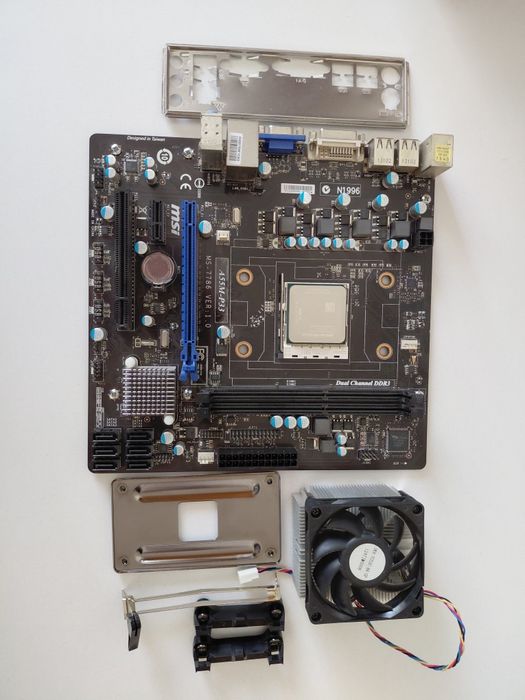 Płyta główna MSI A55M-P33 + Procesor AMD A8-3850 + Chłodzenie AMD
