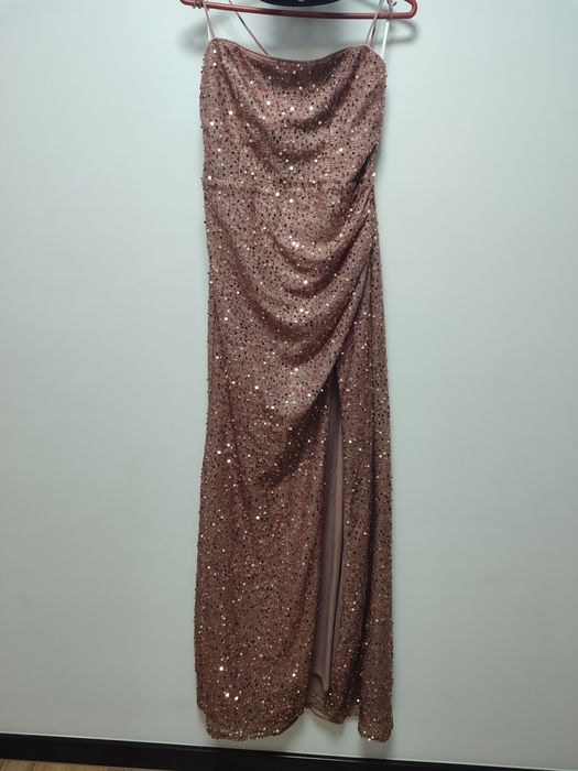 Długa sukienka cekiny