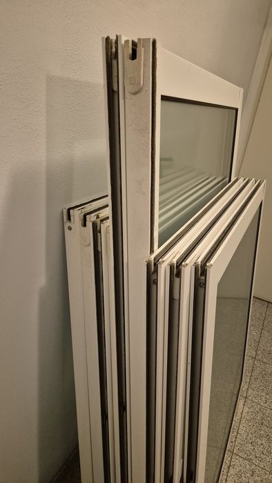 9x Janelas Aluminio com Vidro Duplo