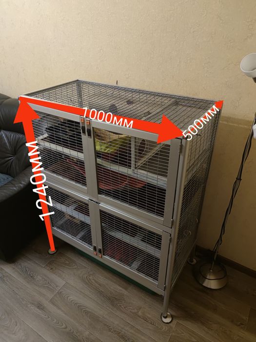 Клітка вольєр для крис, тхорів, шиншил
