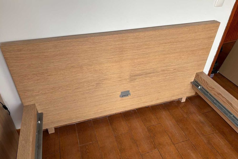 Conjunto de cama Malm 140cm 200cm + 2 gavetas de arrumação