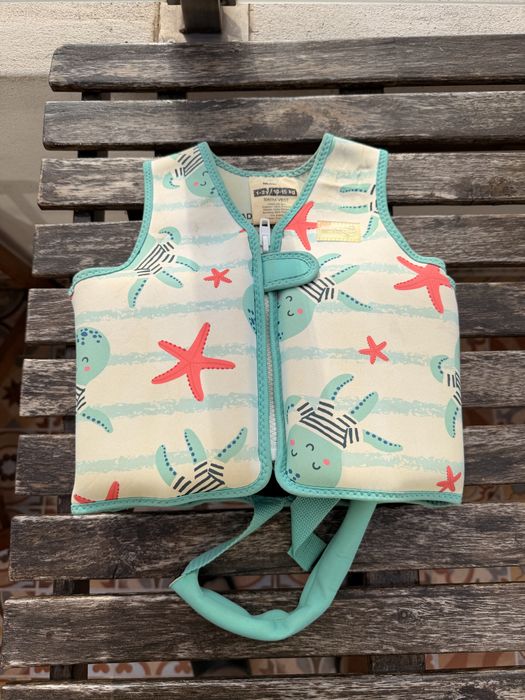 Colete flutuador criança piscina natacão e mar