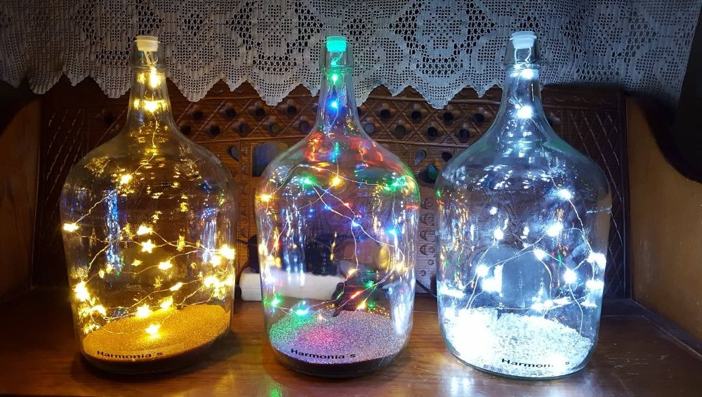 Garrafões de Vidro - Decoração