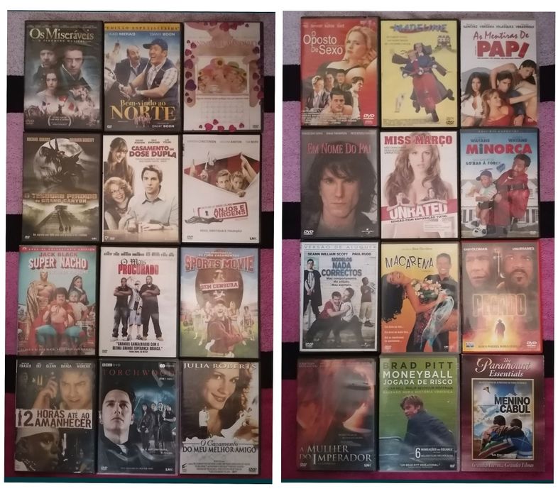 Lote 253 DVD's originais (LOTE 35) filmes / séries