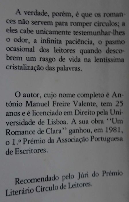 Retrato do Biógrafo de A. Freire Valente - 1º Edição 1982