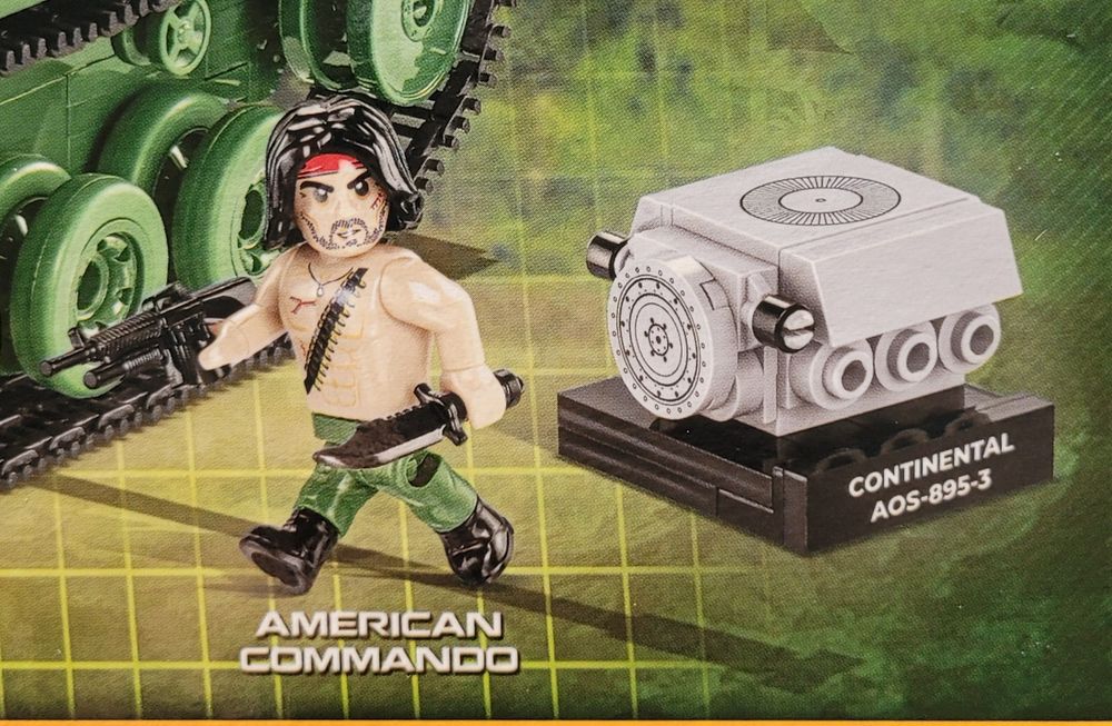Cobi 2237 Walker Bulldog Figurka John Rambo Sylvester Stallone Limited
