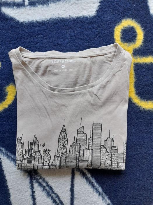 T-shirt męski XXL beżowy