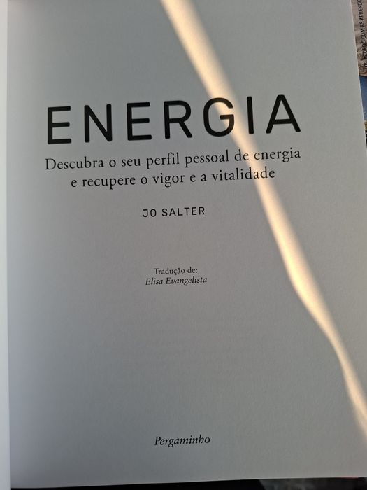 Livro Energia descubra o seu perfil de energia