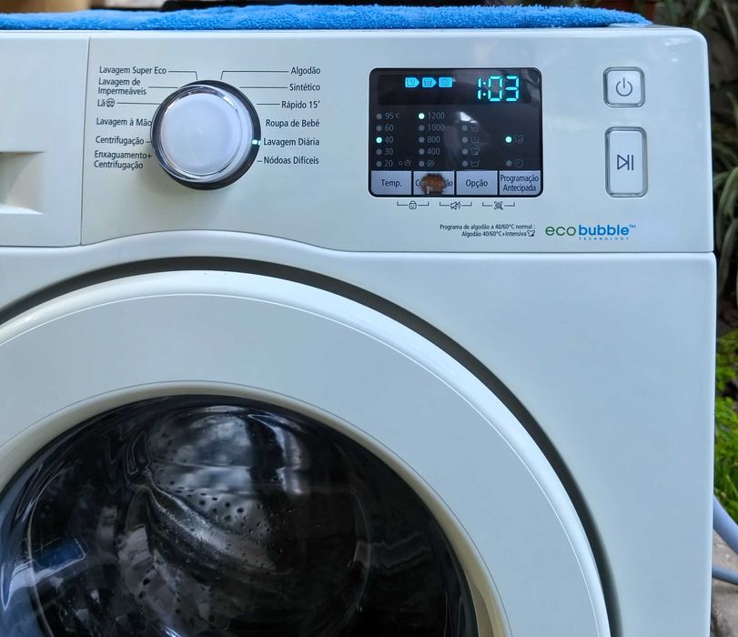 Máquina de Lavar Roupa Samsung eco bubble A+++