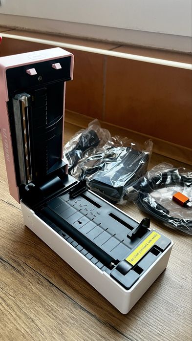 Drukarka etykiet kurierskich różowa