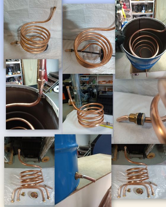 Комплект, змеевик, трубка медная ф19.05мм, дистиллятор, охладитель